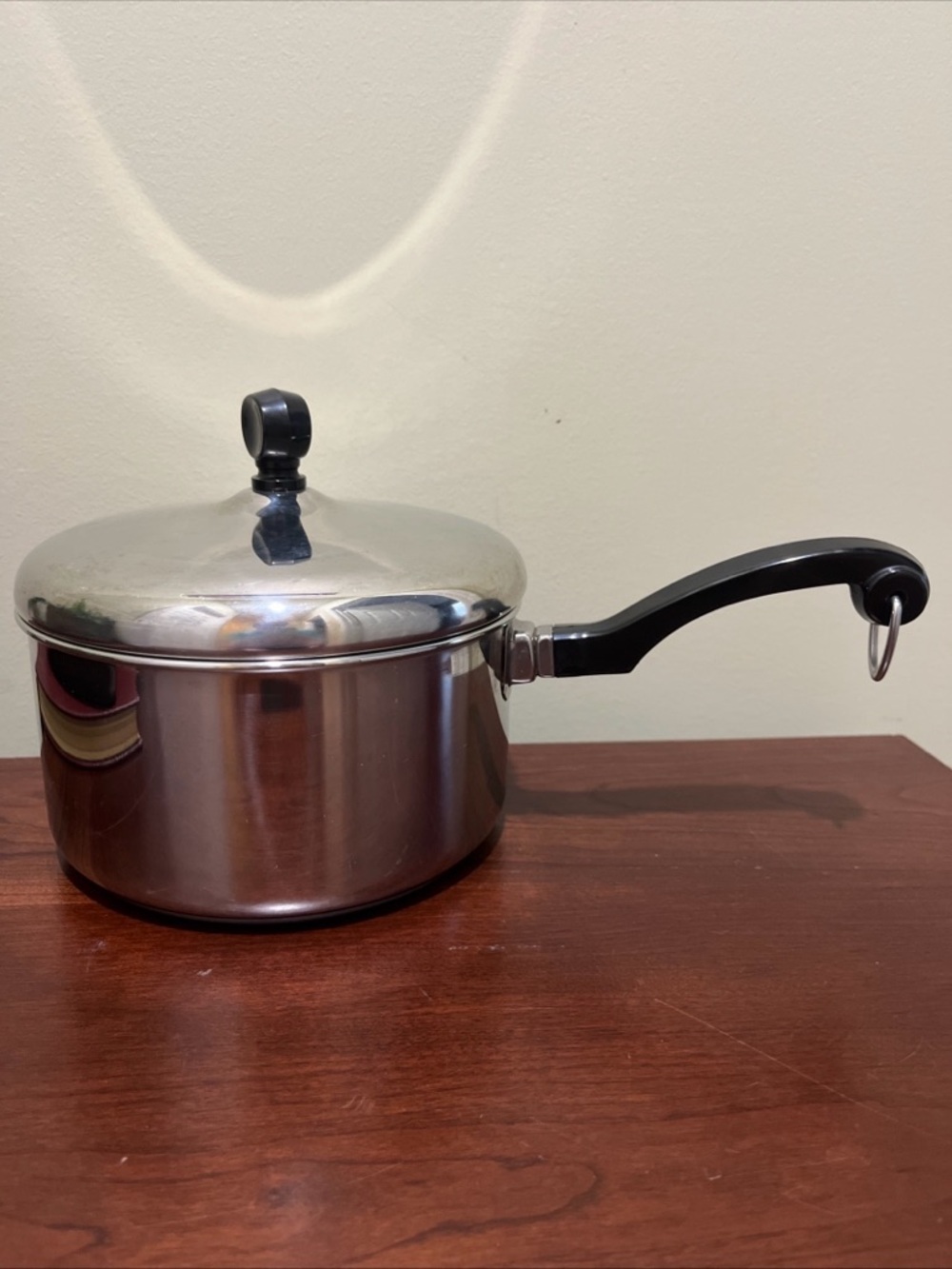 Farberware Stainless Steel Saucepan with Lid and Black Handle 2 qt